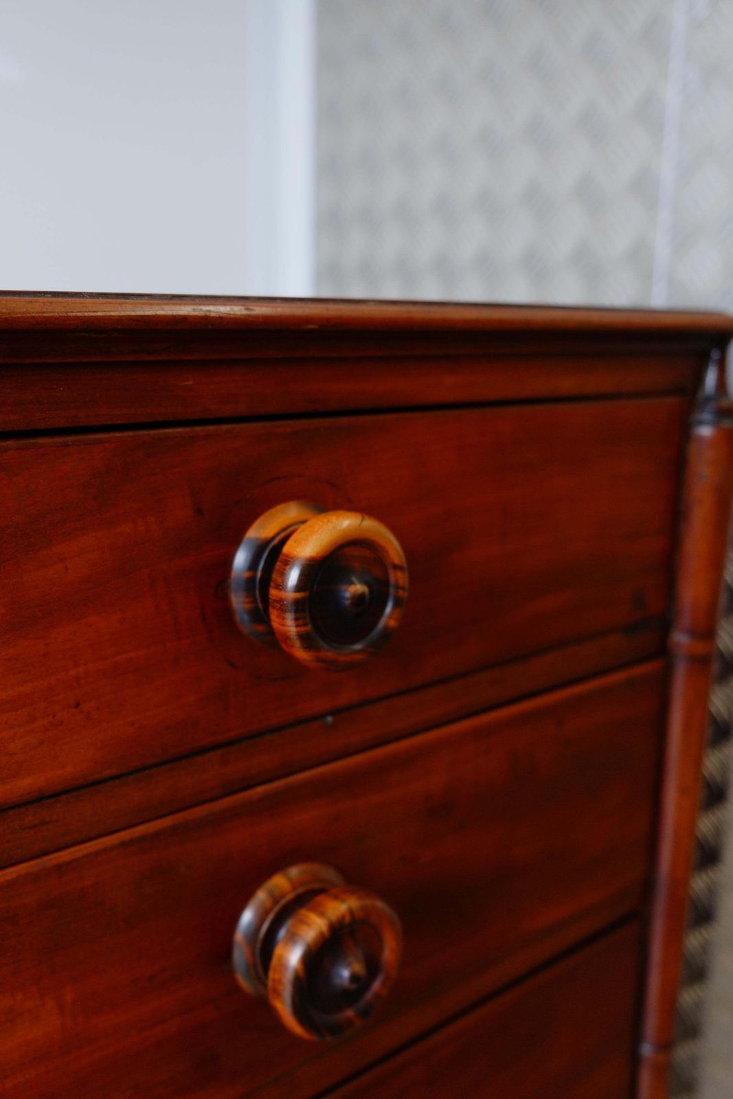 photo buy Unique 19th Century Mahogany Chest Of Drawers