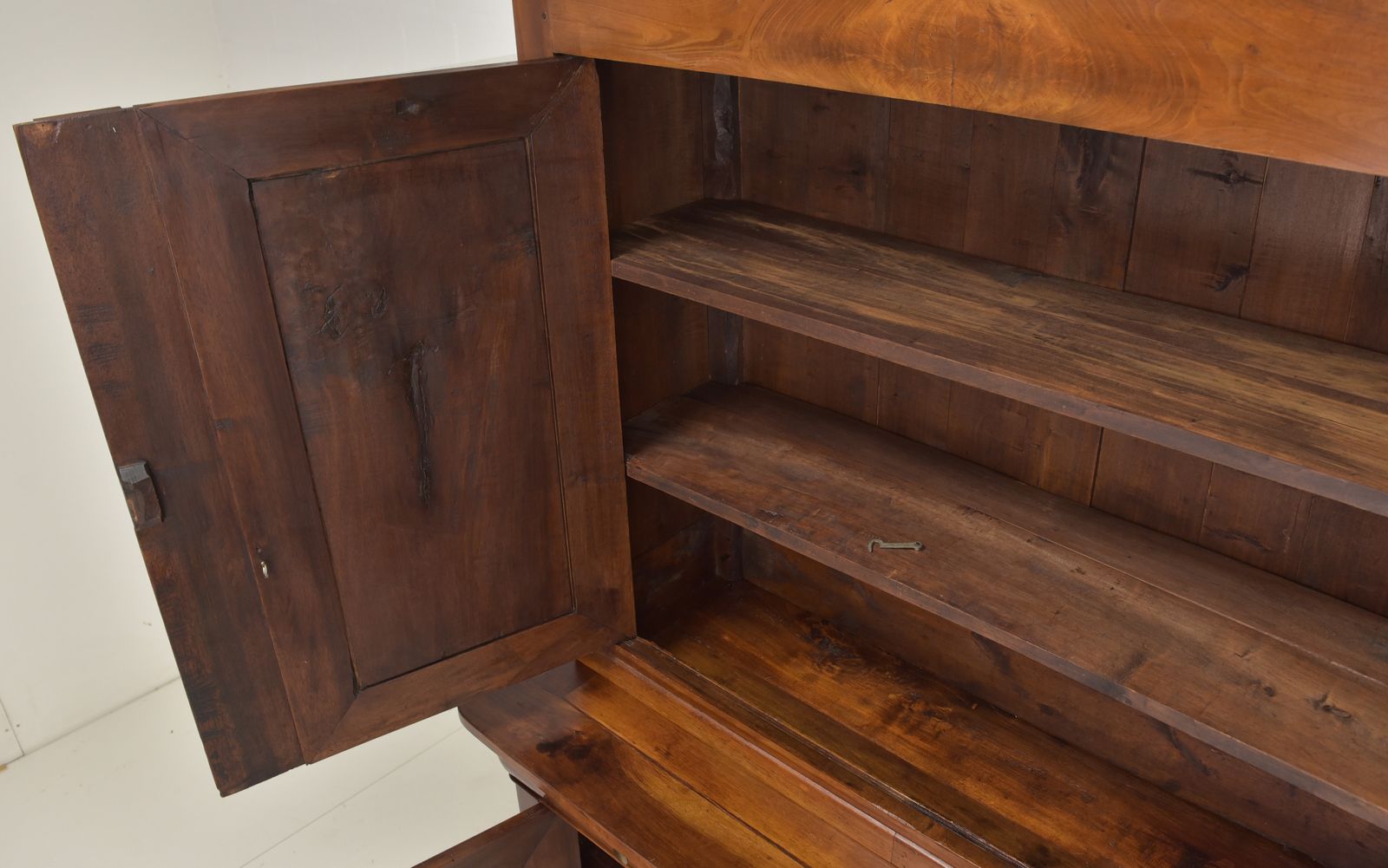 Antique! Restored Biedermeier Buffet Cabinet, Circa 1850, Mahogany Top Cabinet photo Furniture