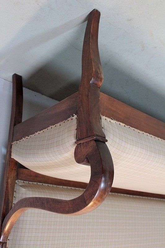 19th Century Walnut Restoration Bench photo vinterior
