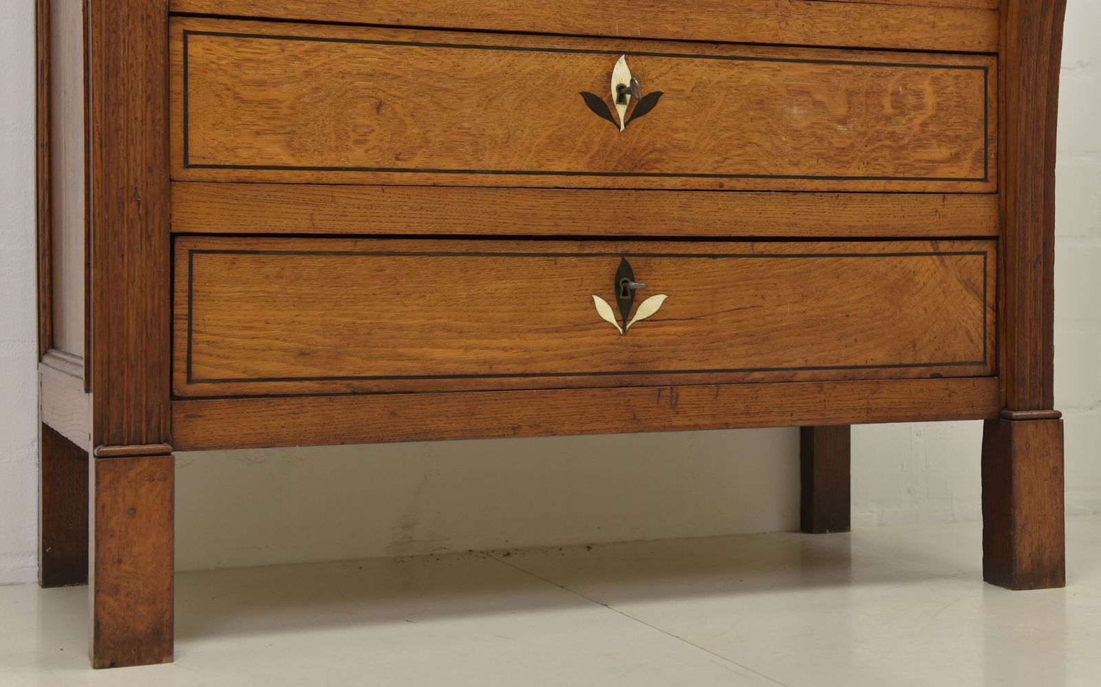 photo for sale Antique! Restored Biedermeier Empire Chest Of Drawers, Charles X Style, Circa 1830