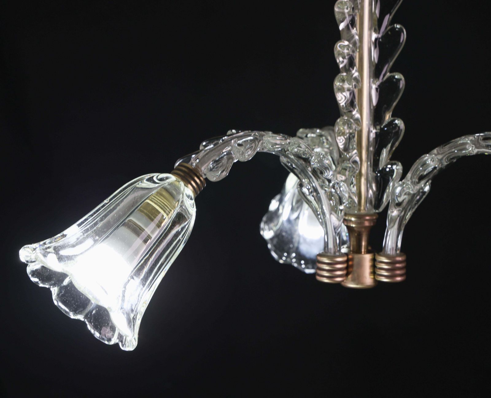 photo buy Charming Art Decò Chandelier By Barovier E Toso, 1940s