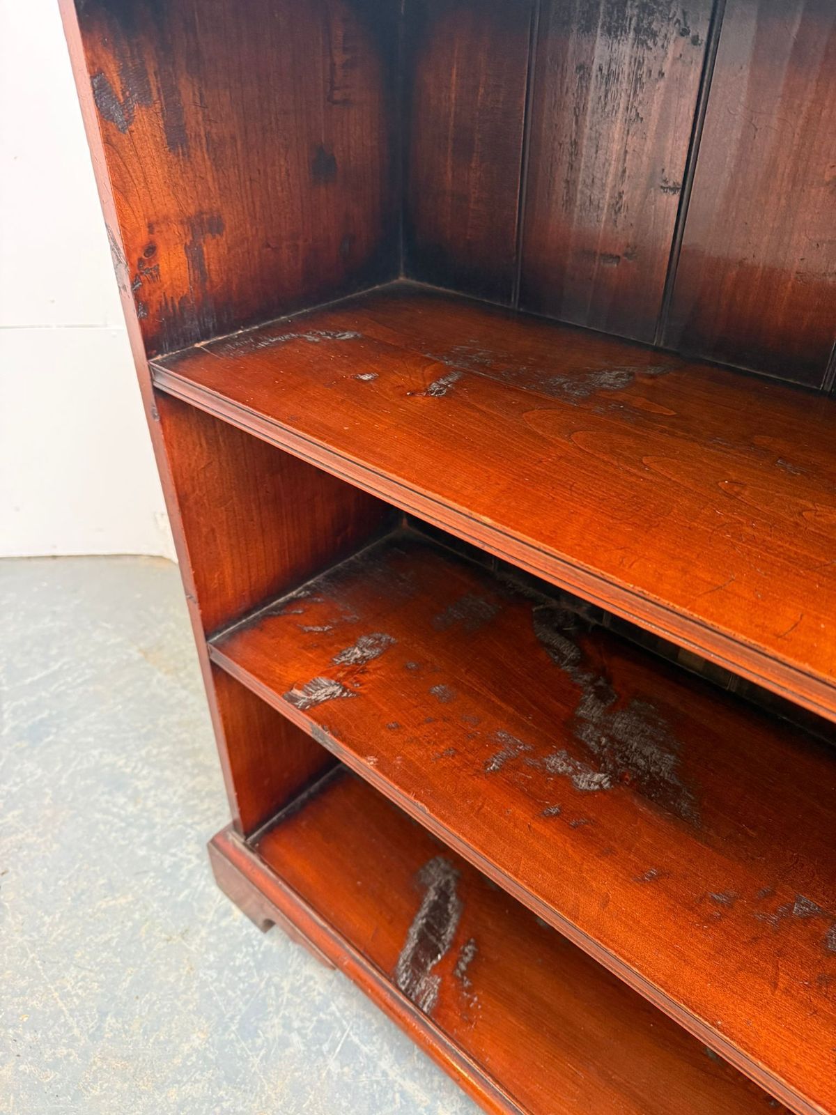 A Top Quality Late 20th Century Yew Wood Campagne Style Bookshelf photo vintage