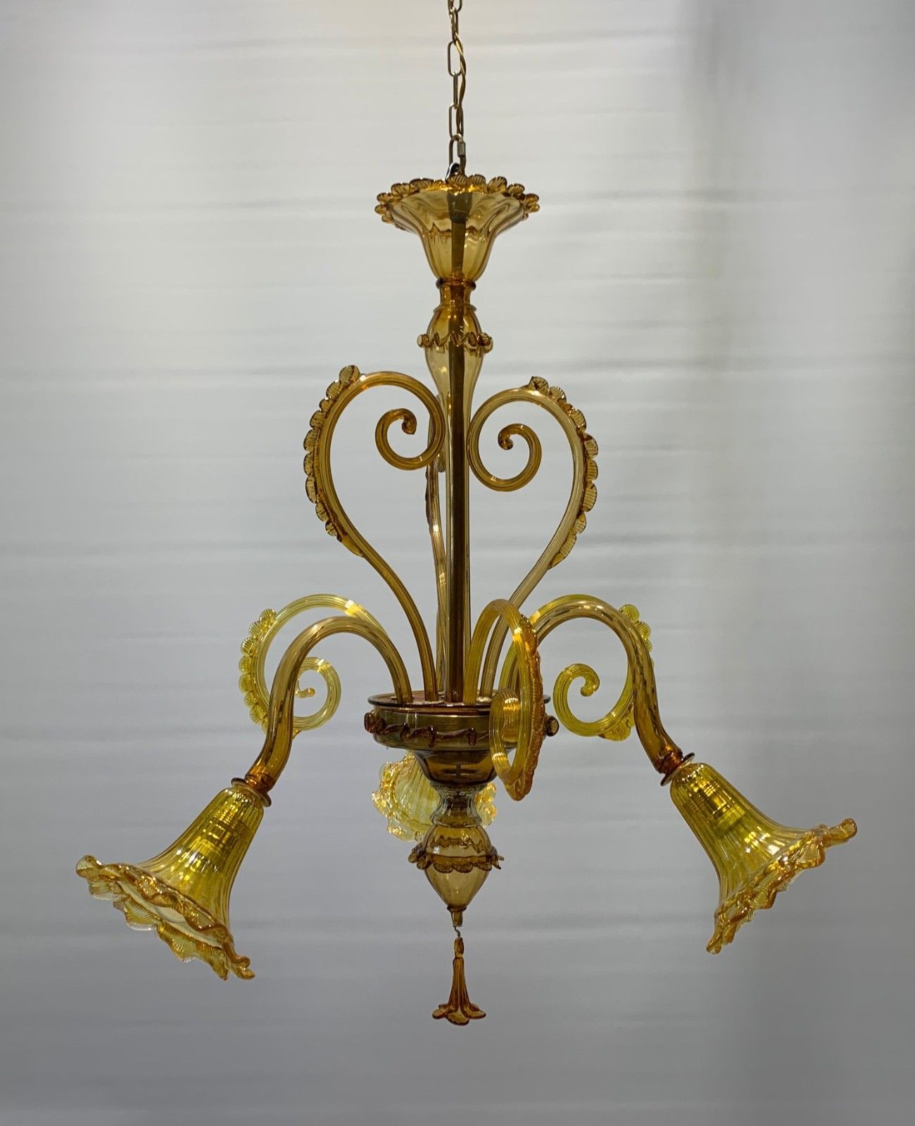 Vintage Murano Chandelier Attributed To Galliano Ferro 1930 Made In Italy photo buy