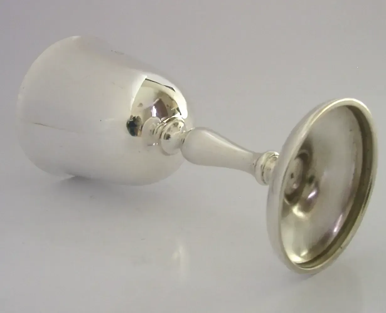 Calice en argent massif sterling, barware, 1971, 128 g photo for sale