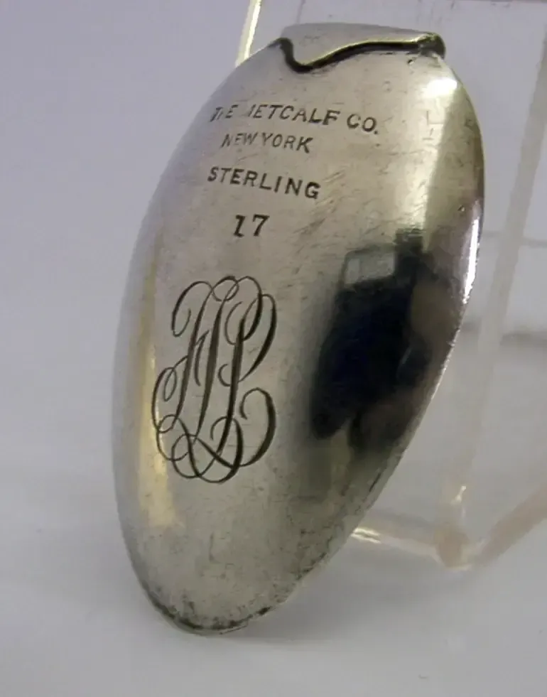 Unusual Sterling Silver Folding Medicine Spoon Medical Doctors Antique C1900 photo buy