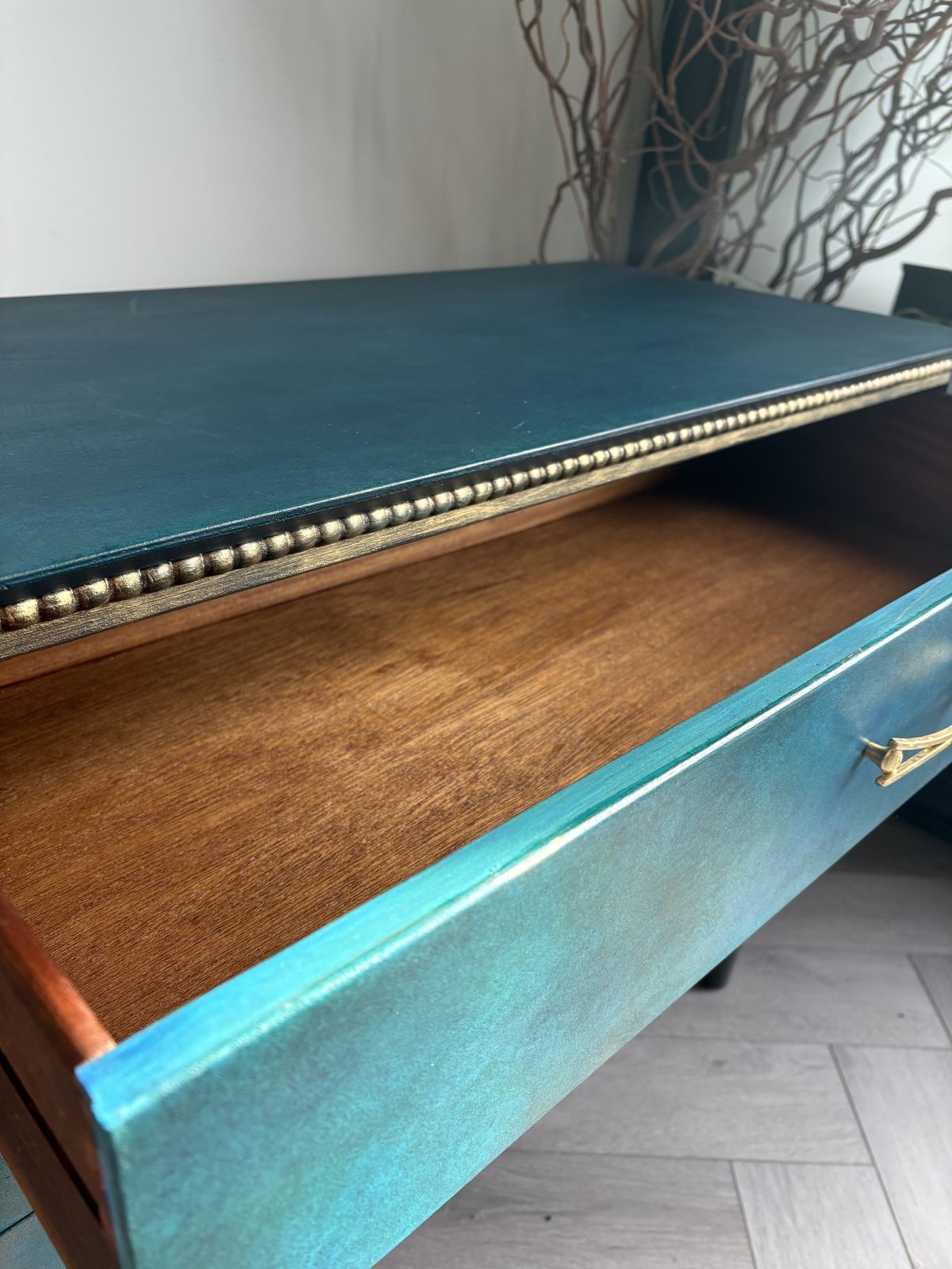 Mid Century Chest Of Drawers, Blue photo 425.0