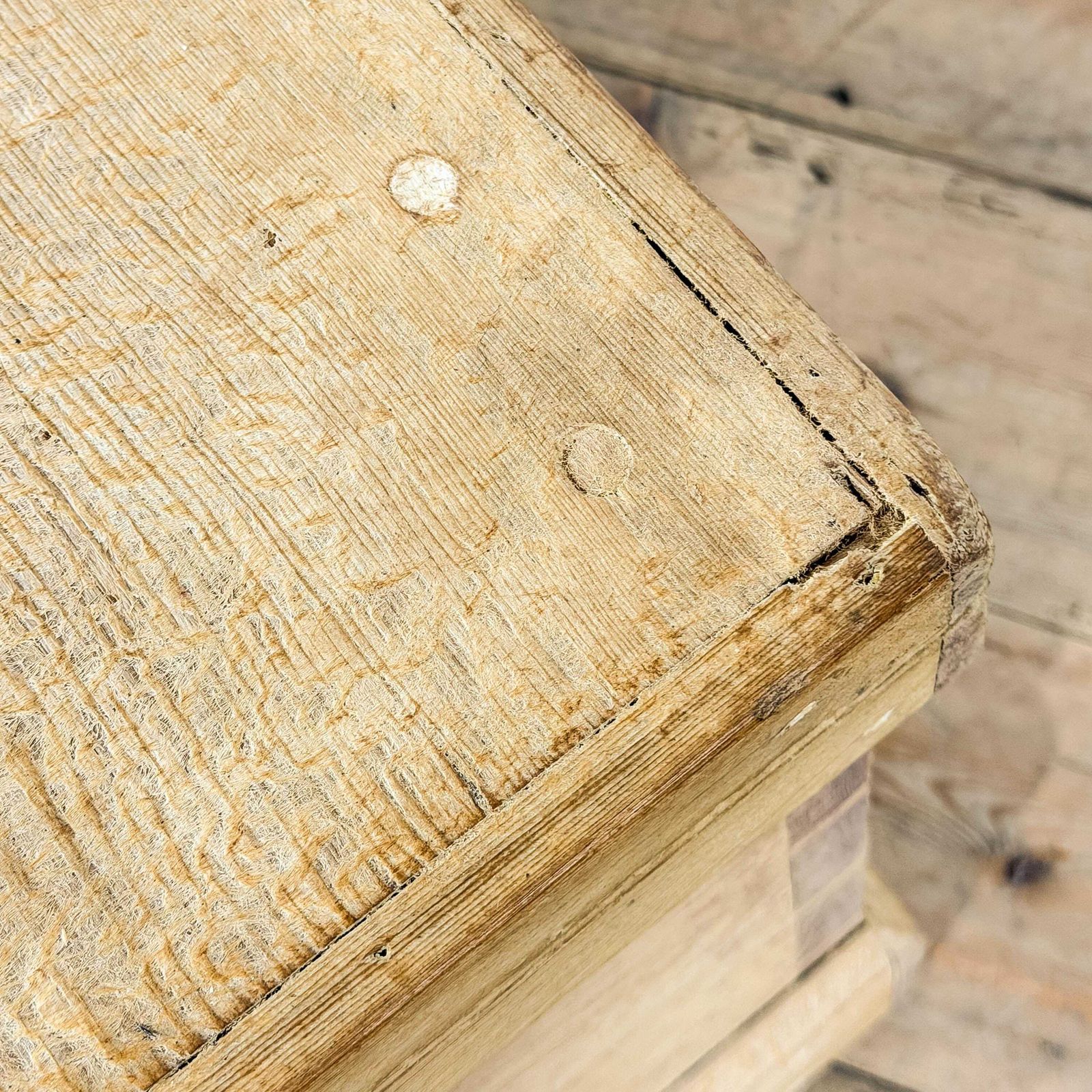 Furniture Antique Pine Trunk Blanket Box | Antique Furniture | Antique Trunk | Antique Storage | Pine Trunks | Blanket Box photo