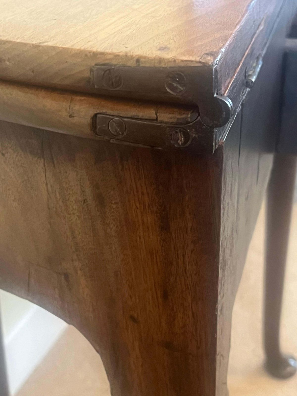 Furniture George 1st Folding Card Or Tea Table , Opening To Circular Form, English Ca 1720 photo