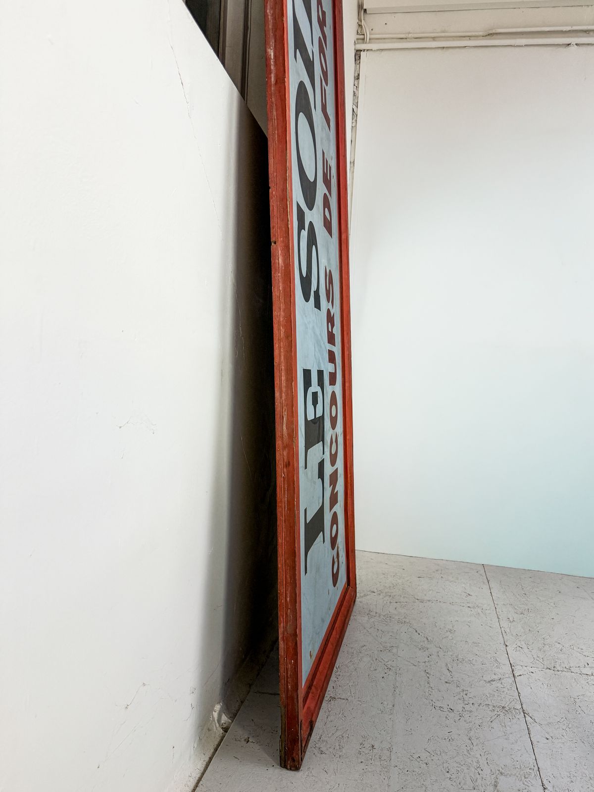 Large Antique French Advertising Sign photo for sale