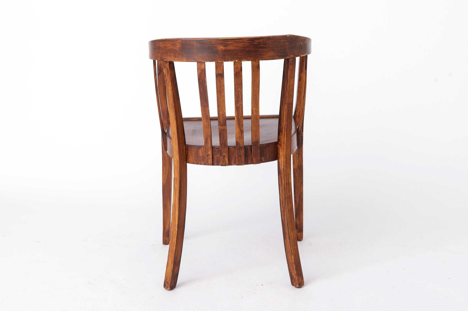Vintage Armchair 1950s Germany, Beech Wood, Mid Century Accent Chair, Wooden Arm Chair photo 318.0