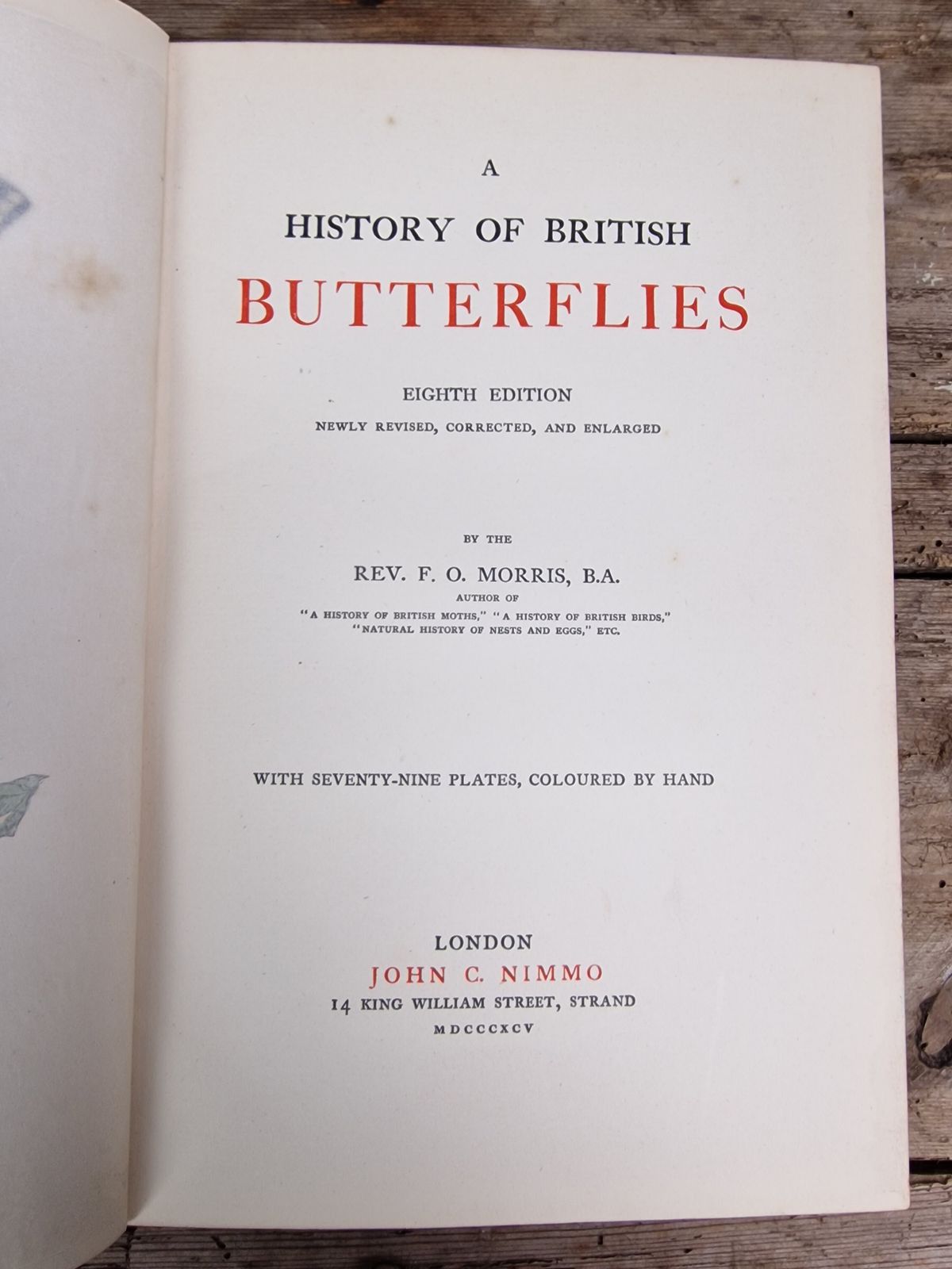 A History Of British Butterflies  Morris (Rev. F.O.) photo for sale