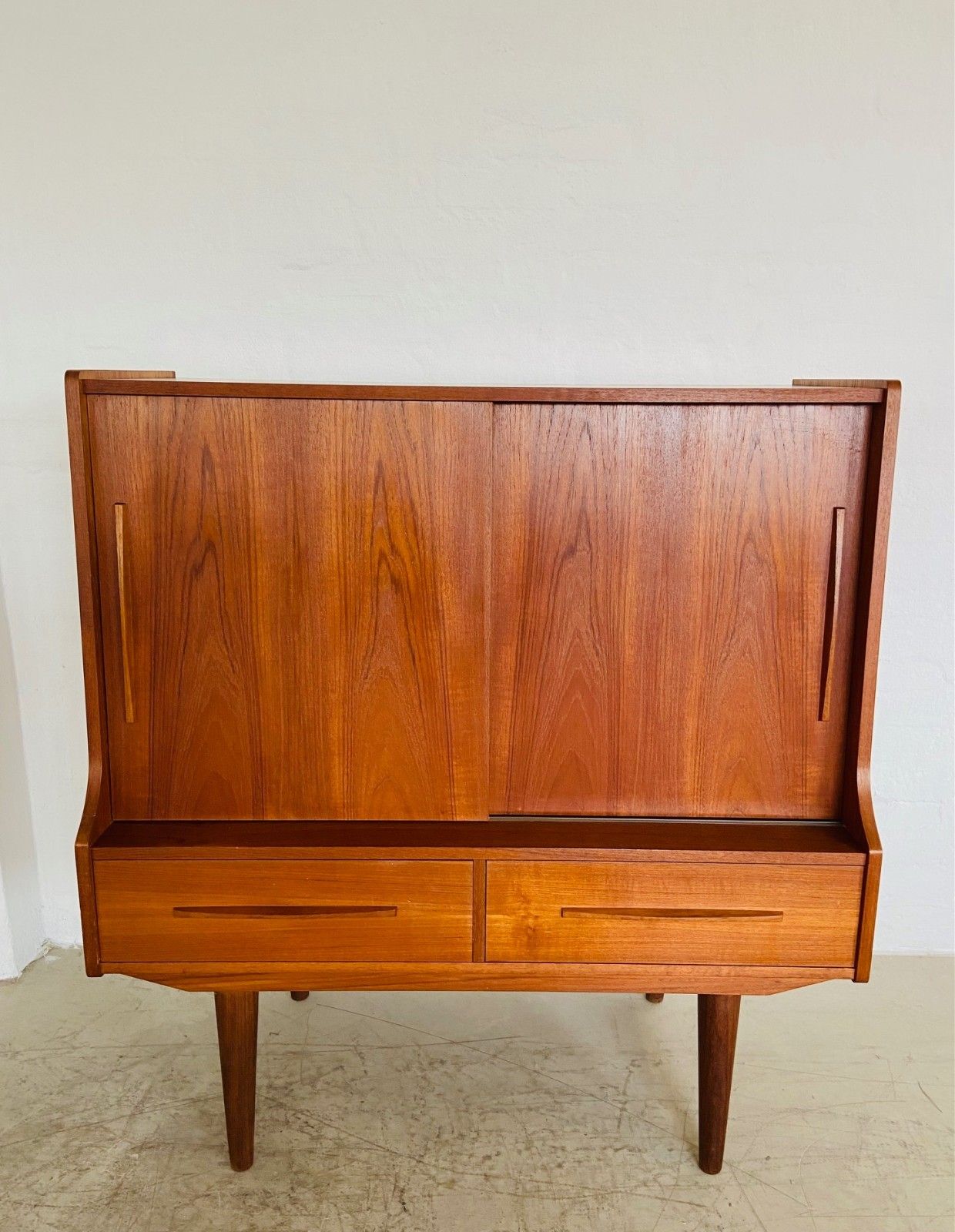 Vintage Danish Mid Century Teak Bar Cabinet By Royal Board 1960,S photo furniture