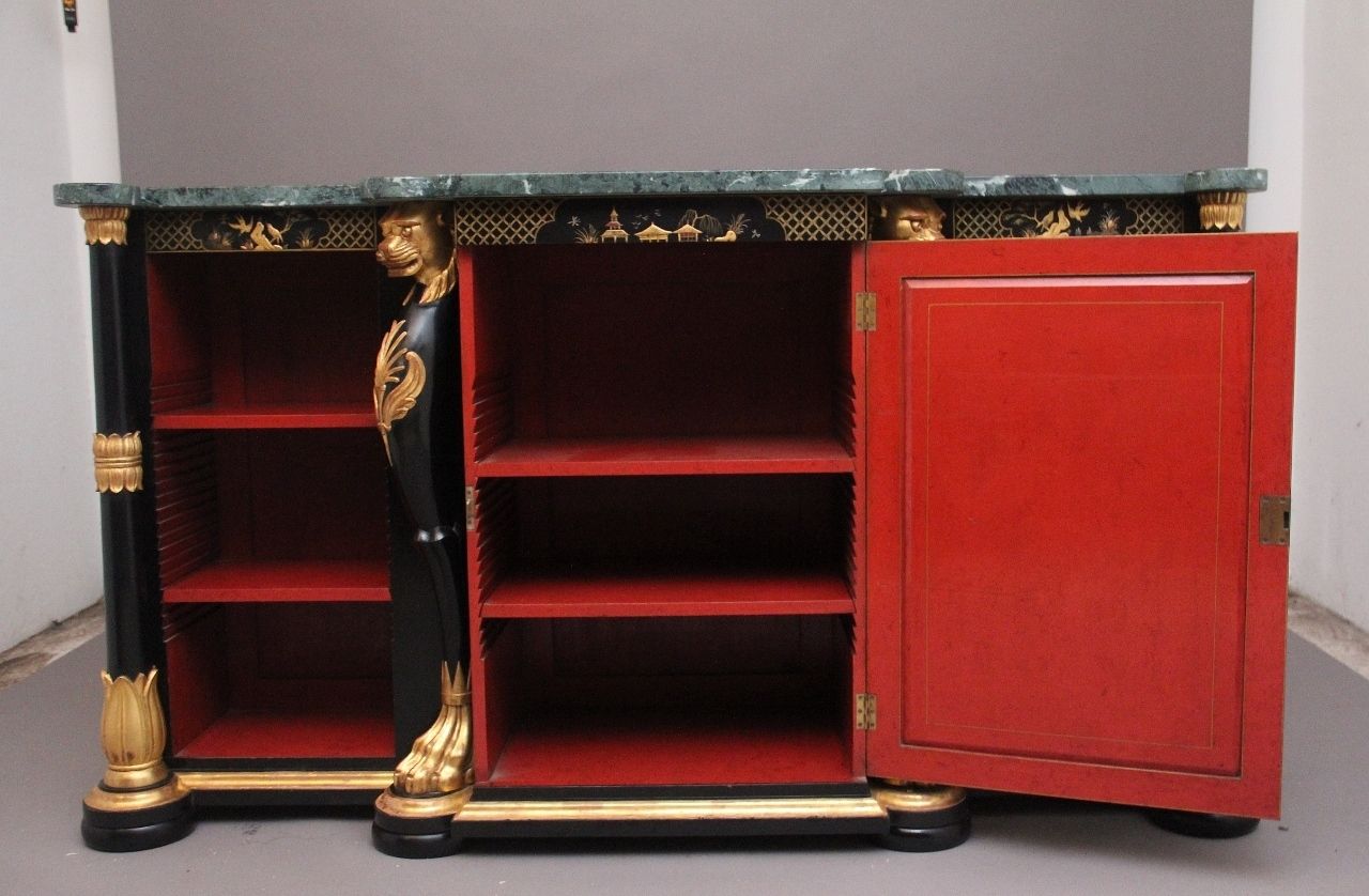 Early 20th Century Chinoiserie Marble Top Cabinet photo furniture