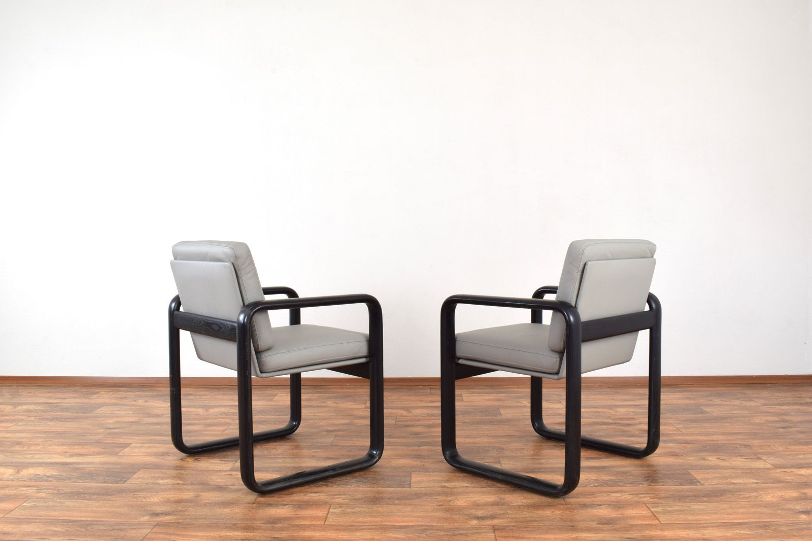 Mid Century Leather Lounge Chairs By Burkhard Vogtherr For Rosenthal, 1970s, Set Of 2 photo Furniture