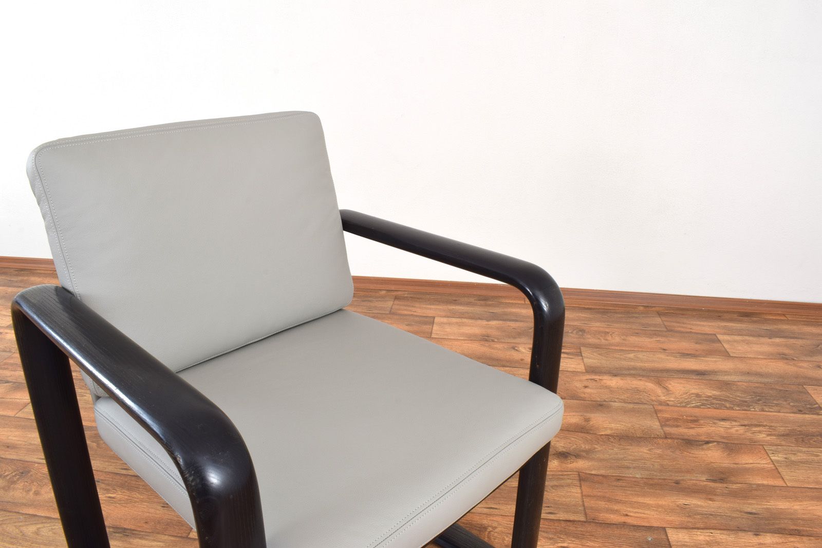 photo vintage Mid Century Leather Lounge Chairs By Burkhard Vogtherr For Rosenthal, 1970s, Set Of 2