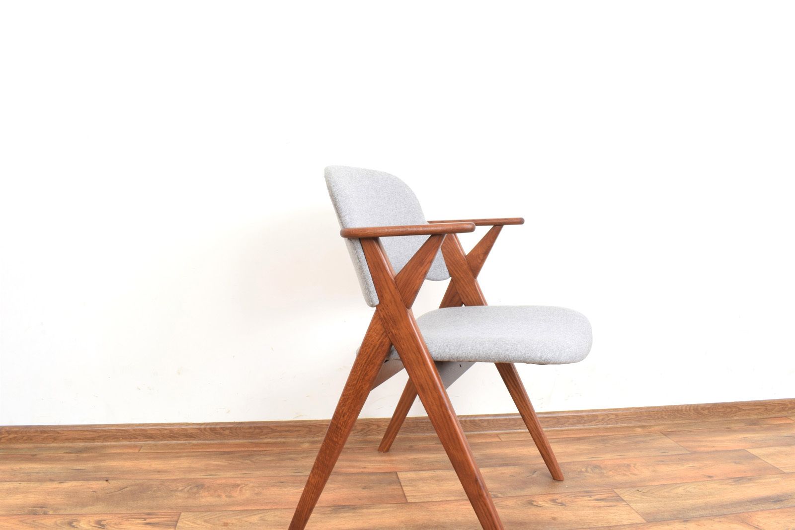 Mid Century Swedish Oak Dining Chair From Broderna Johansson, 1960s. photo buy