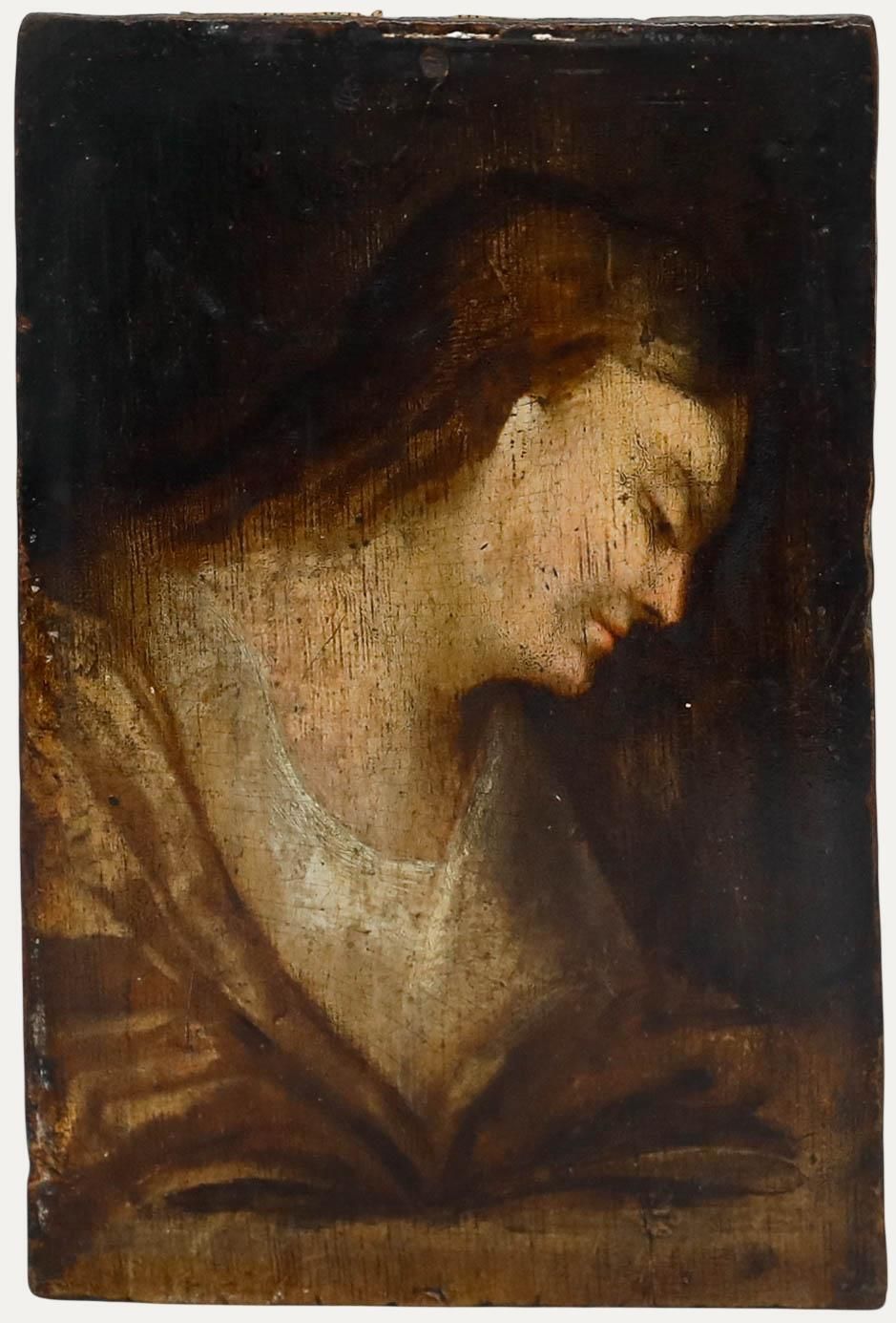 18th Century Oil Portrait Of Mary Magdalene