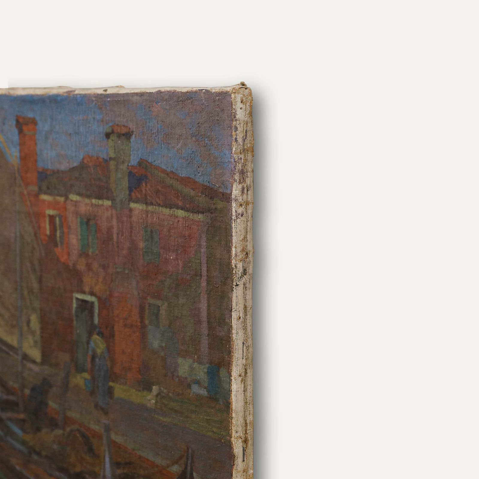 Adolf Hohenstein (1854 1928) Early 20th Century Oil, At The Harbour photo buy
