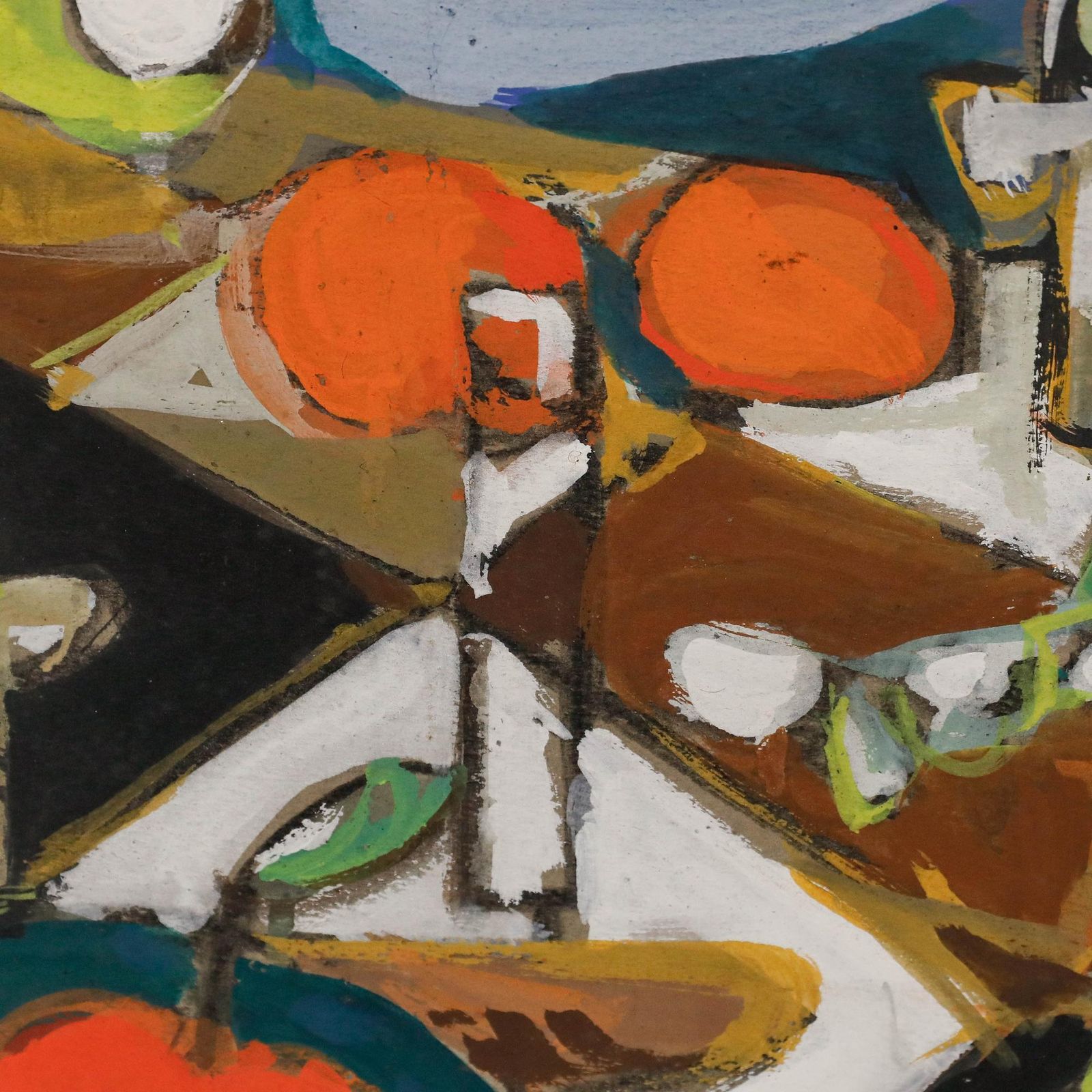 Christian Julia (1921 1991) Mid 20th Century Gouache, Fruits And Forms II photo buy