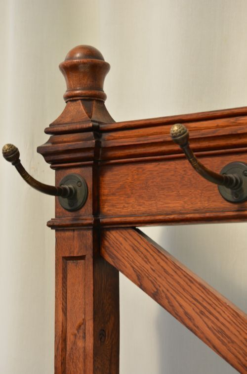 English Victorian Gothic Coat Stand Oak Hall Stand In The Manner Of Pugin photo buy