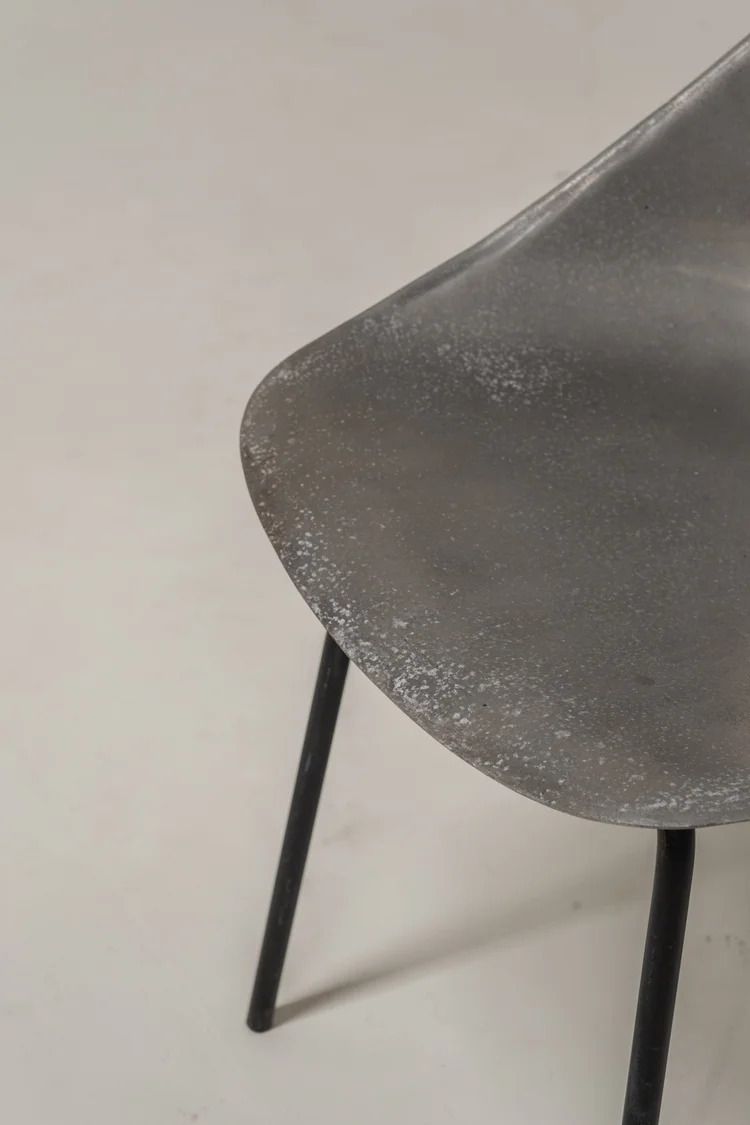 Furniture Set Of 3 Aluminum Tonneau Chairs By Pierre Guariche For Steiner, 1950s photo