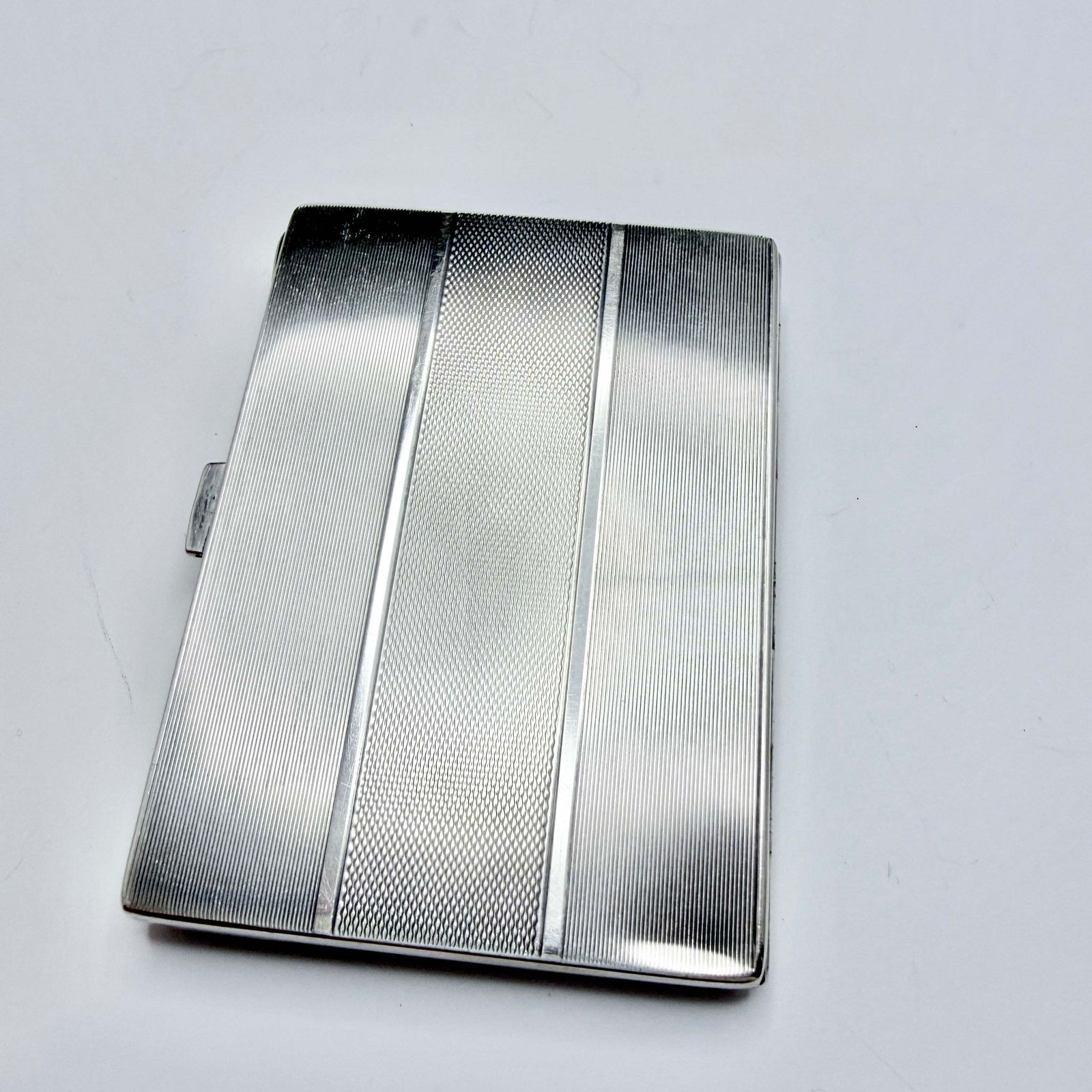 Austria Ca 1930. Vintage Art Deco Sterling 935 Silver Cigarette Case. photo Home Decor