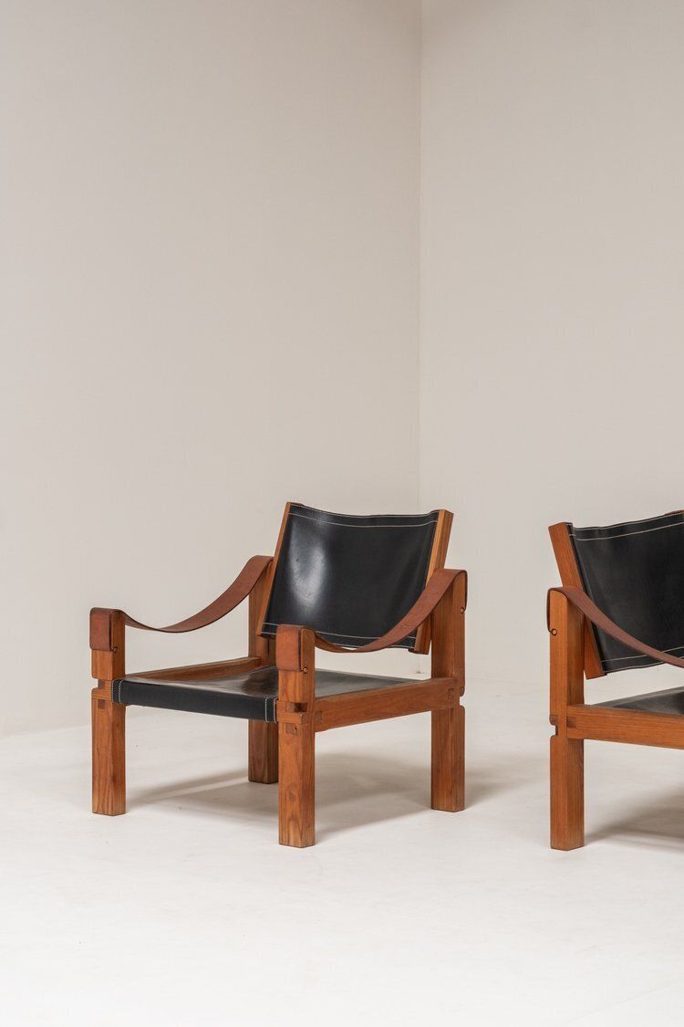 photo buy Pair Of S10 Sahara Chairs By Pierre Chapo