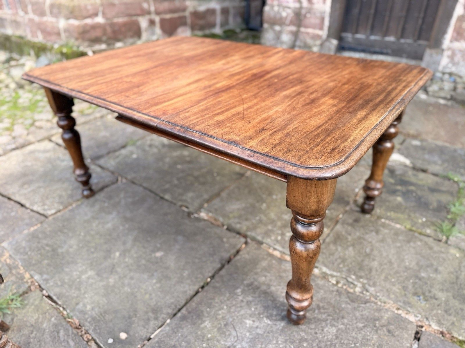 Original English Country Antique Rustic Telescopic Extending Dining Table 1850c photo Furniture