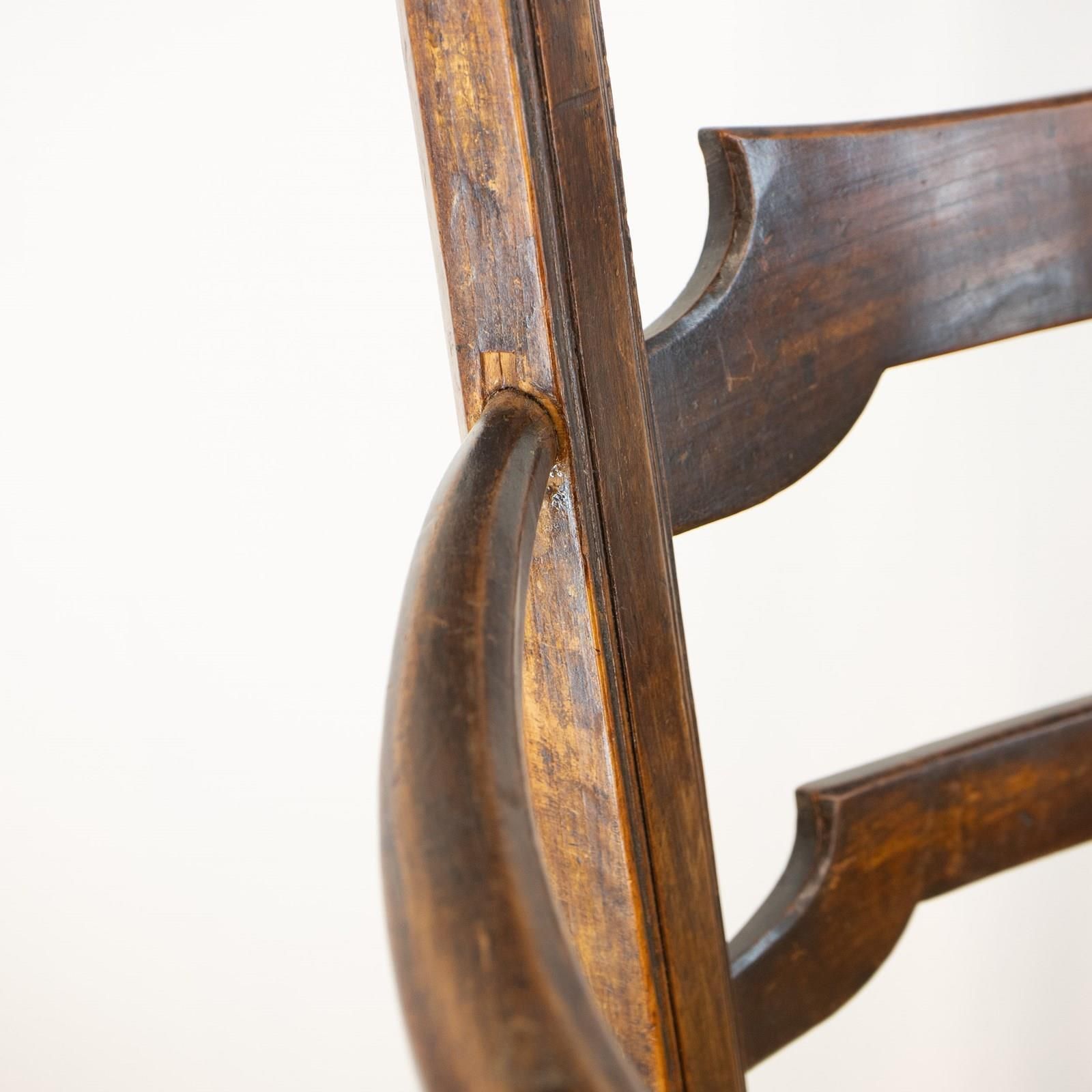 photo furniture 18c French Country Chair With New Rush Seat