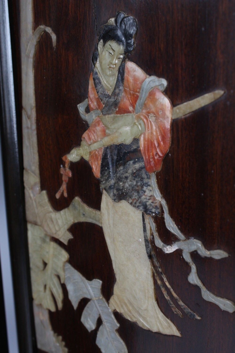 photo for sale Antique Chinese Folding Fire Screen