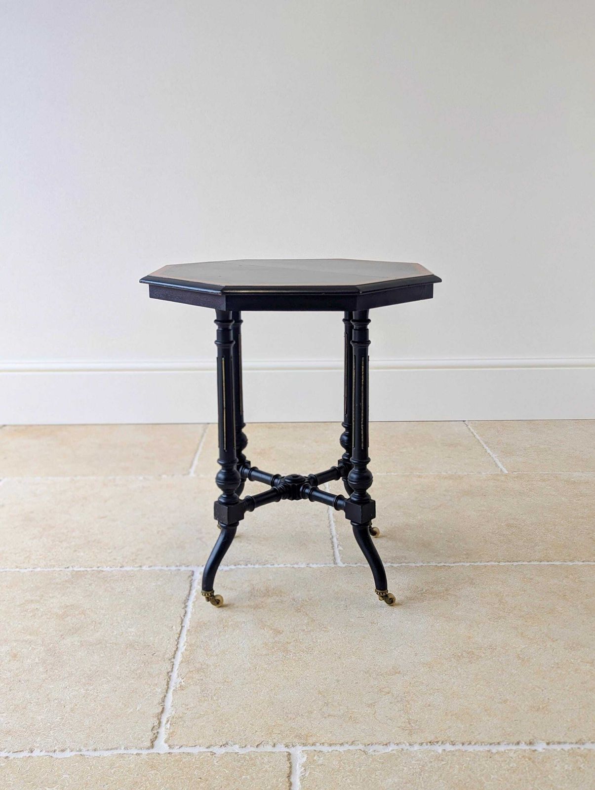 Furniture Antique Victorian Aesthetic Movement Occasional Table C.1890 photo