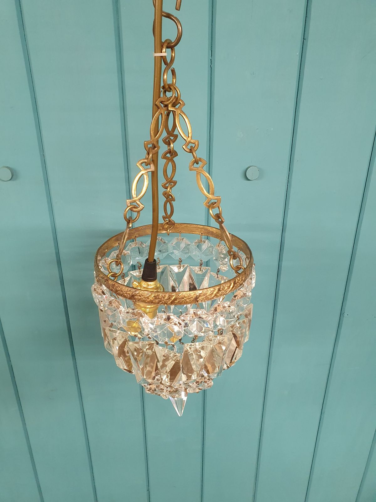 Prism Bag Chandelier Antique 6" photo 185.0
