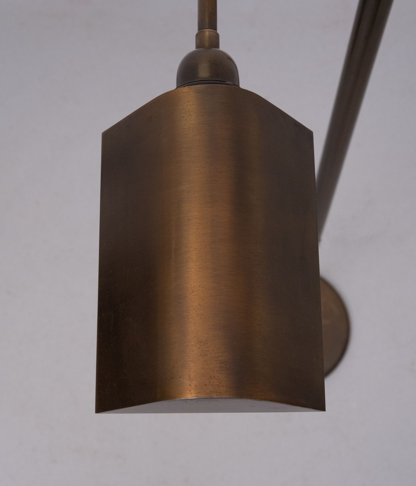Paar Bronsgekleurde Swingarmlamp Vloerlampen, Jaren 1970, Duitsland photo Verlichting