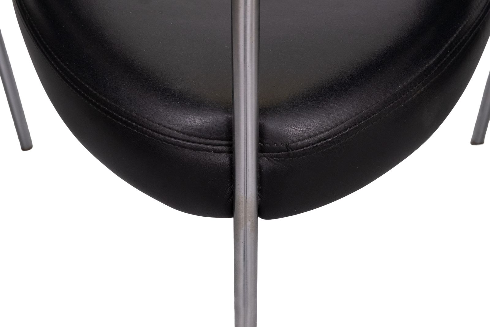 Set Of 4 Black Leather Dining Chairs By Castelijn, 1990s photo buy