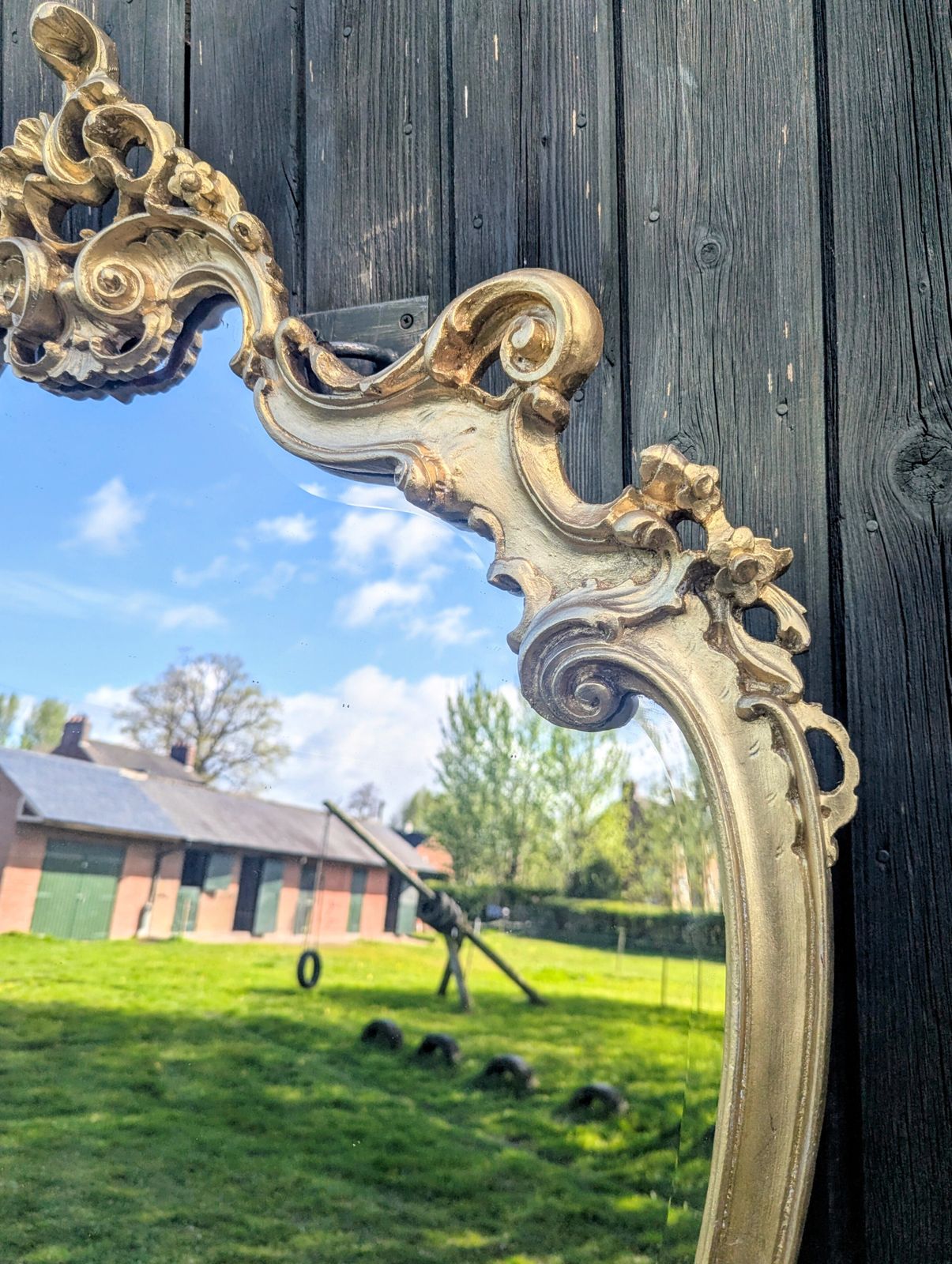 Classic Early 20th Century Italian Carved & Gilt Mirror ,Delivery Available 0160. photo vinterior
