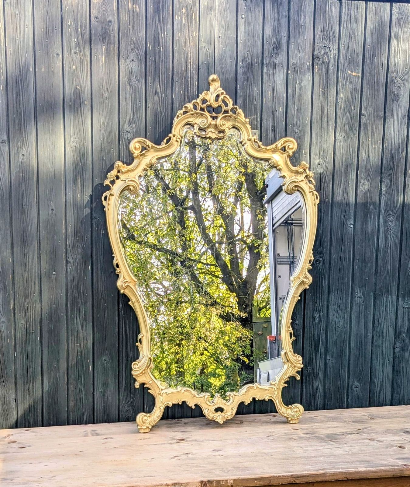 Classic Early 20th Century Italian Carved & Gilt Mirror ,Delivery Available 0160. photo vintage