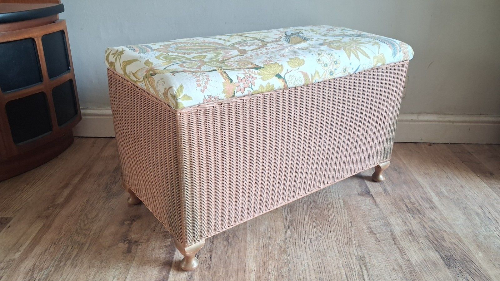 Delightful Original Lloyd Loom 1960's  Mid Century Blanket Box /Ottoman photo Furniture