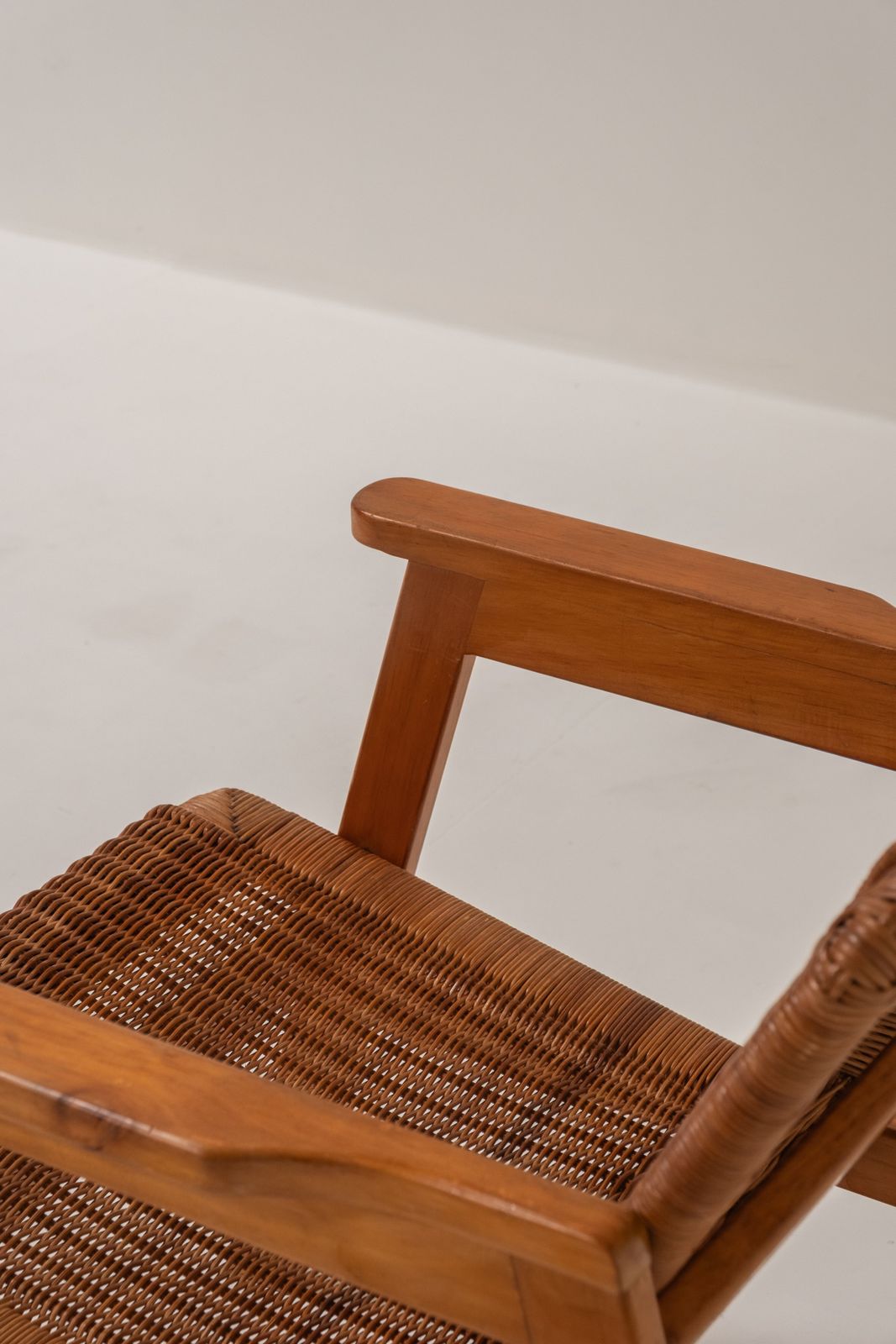 Pair Of Italian Wicker Lounge Chairs, 1970s photo furniture
