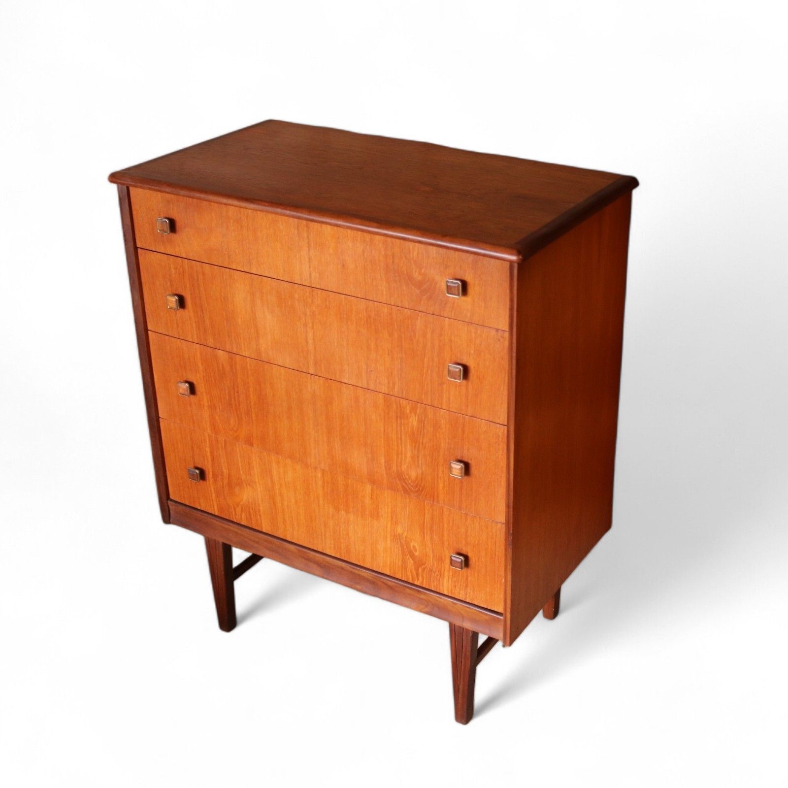 photo furniture Mid Century Homeworthy Teak Chest Of Drawers 4 Drawer 1960s