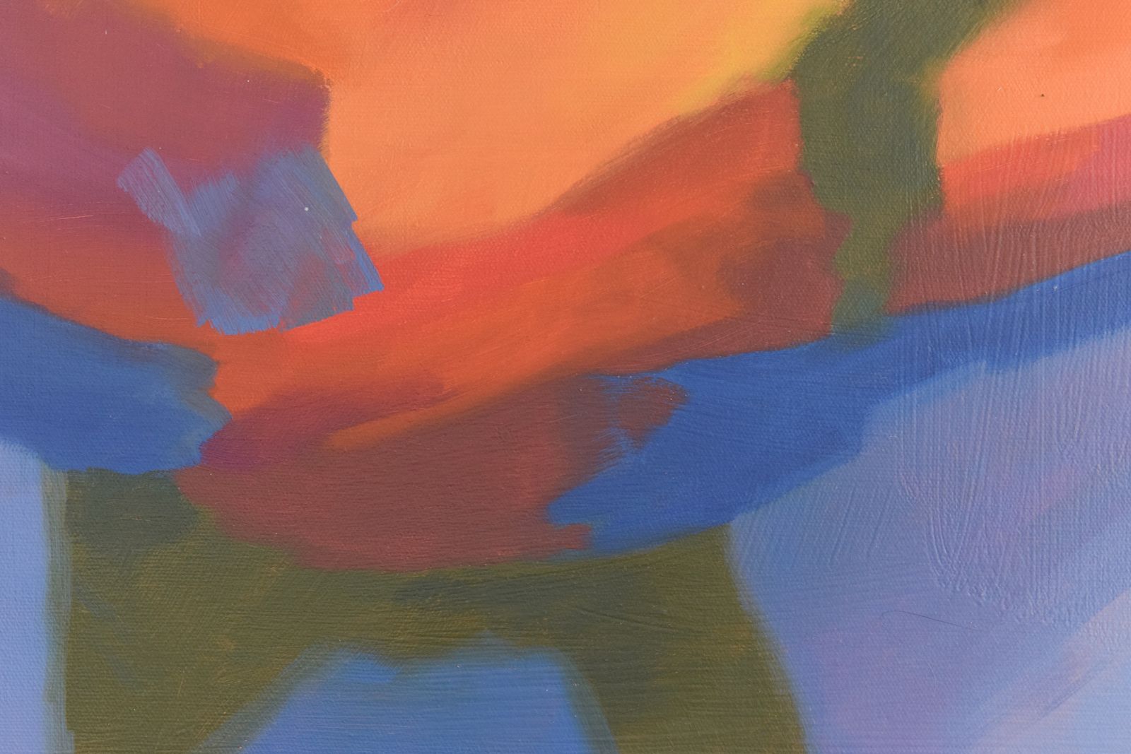 Contemporary Original Small Abstract Acrylic On Canvas Painting By Jim Ridout photo 85.0
