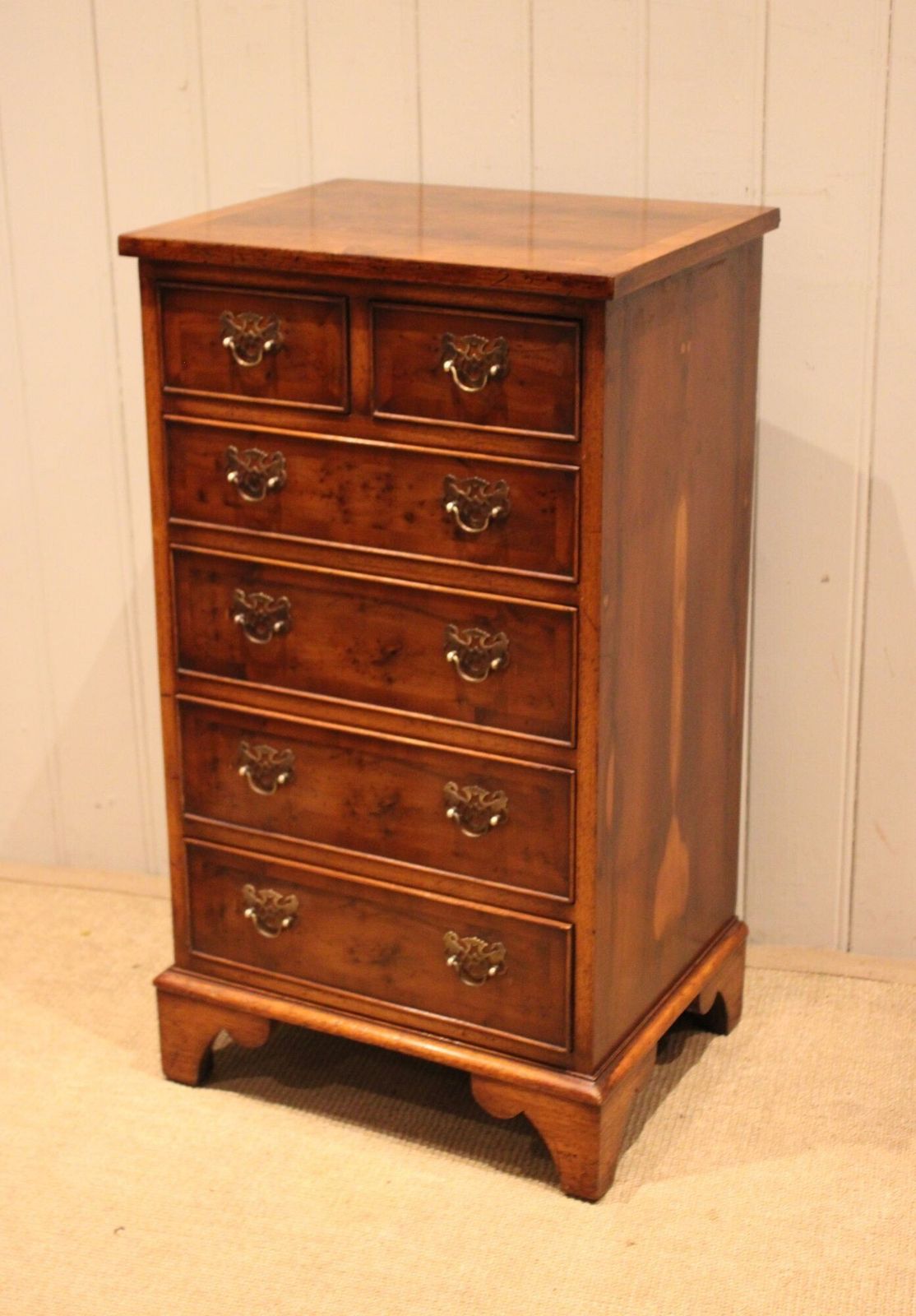 Slim Burr Yew Chest Of Drawers photo vinterior