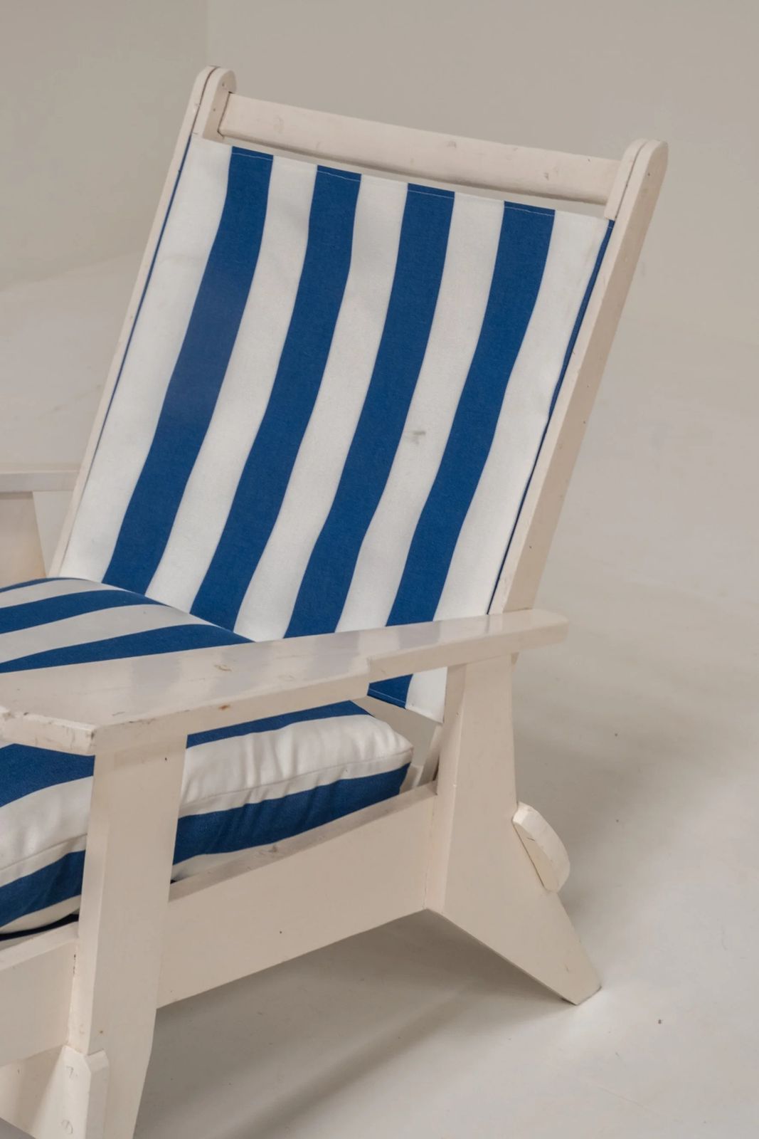 Set Of 2 Wooden Relax Stools French Riviera Style photo vinterior