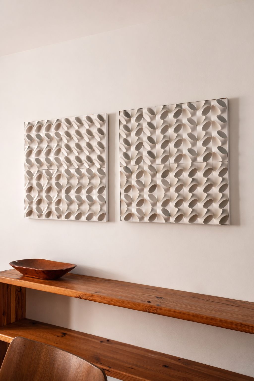Pair Of Italian Wall Sculptures, 1970s