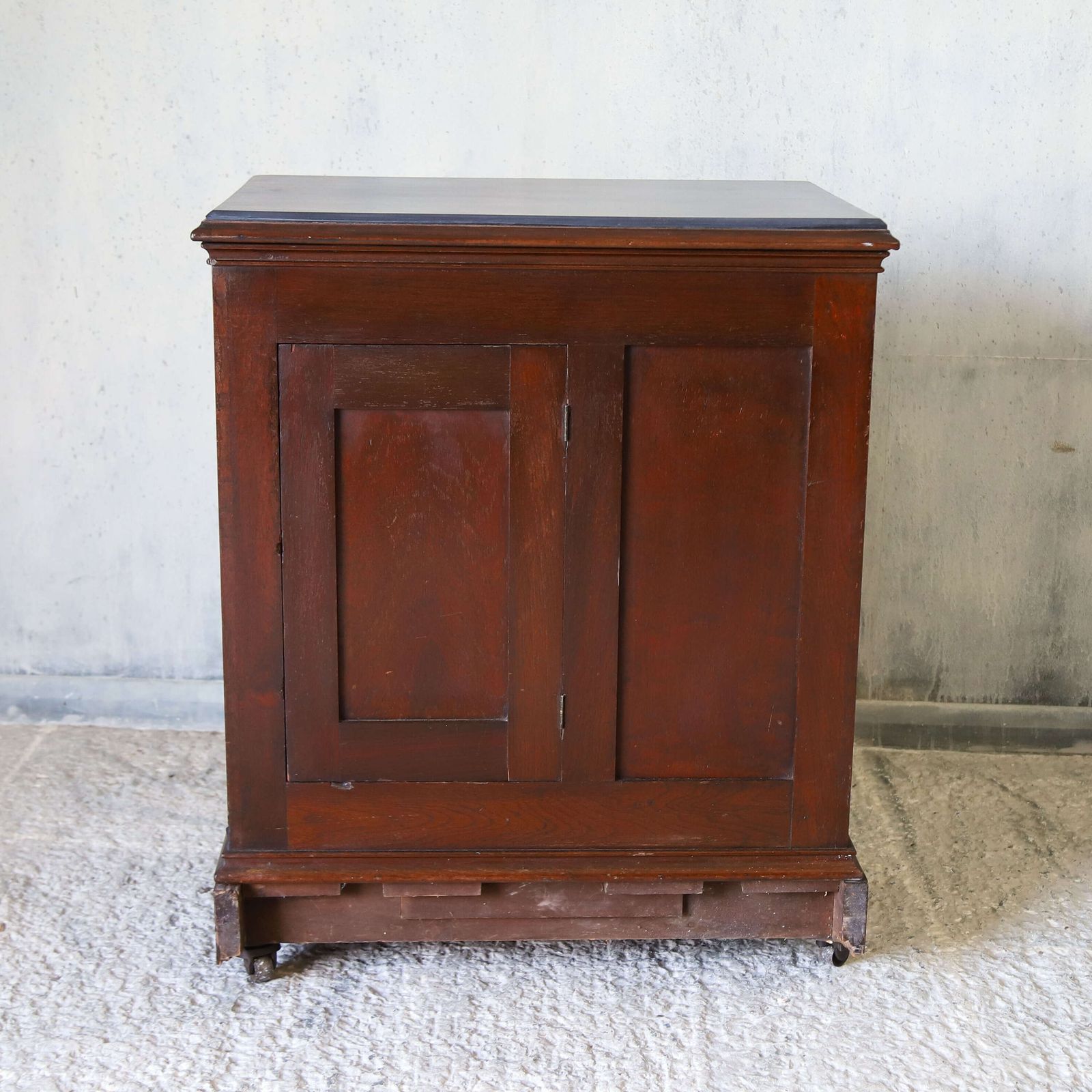 Furniture English Works Office Cupboard C.1880 With Drawers, Cupboard Storage & Hidden Rear Door photo