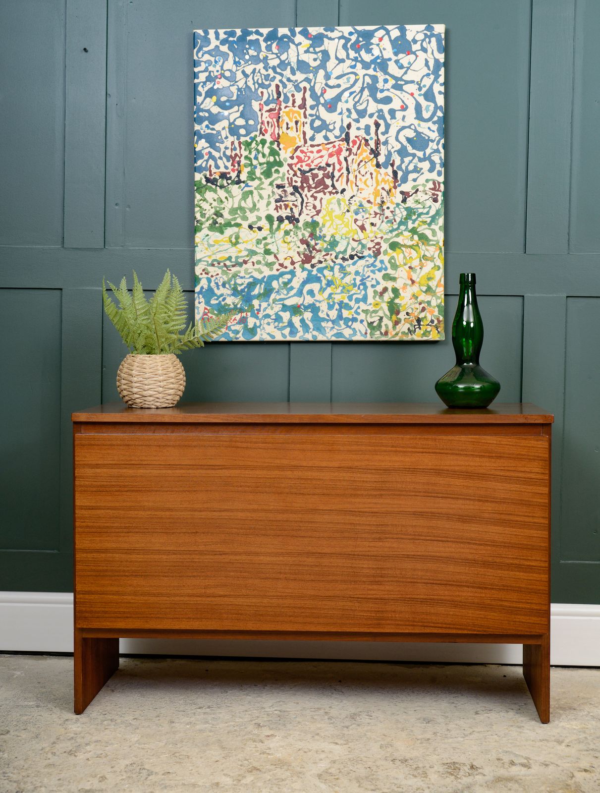 Mid Century Blanket Box  Teak Veneer By Meredew