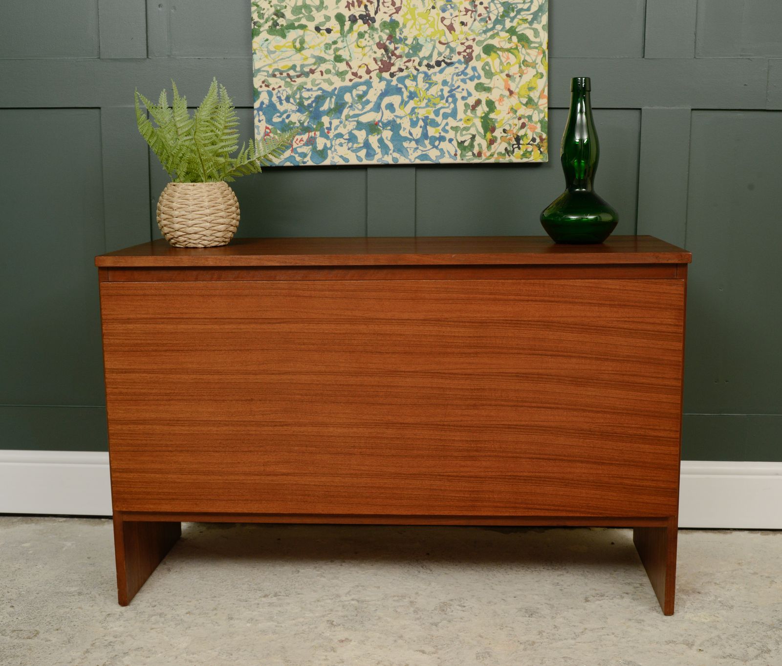 Mid Century Blanket Box  Teak Veneer By Meredew photo vinterior