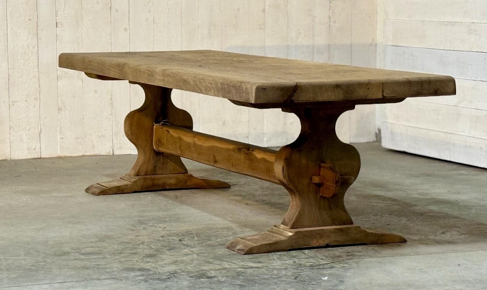 Superior Large French Oak Farmhouse Dining Table photo furniture