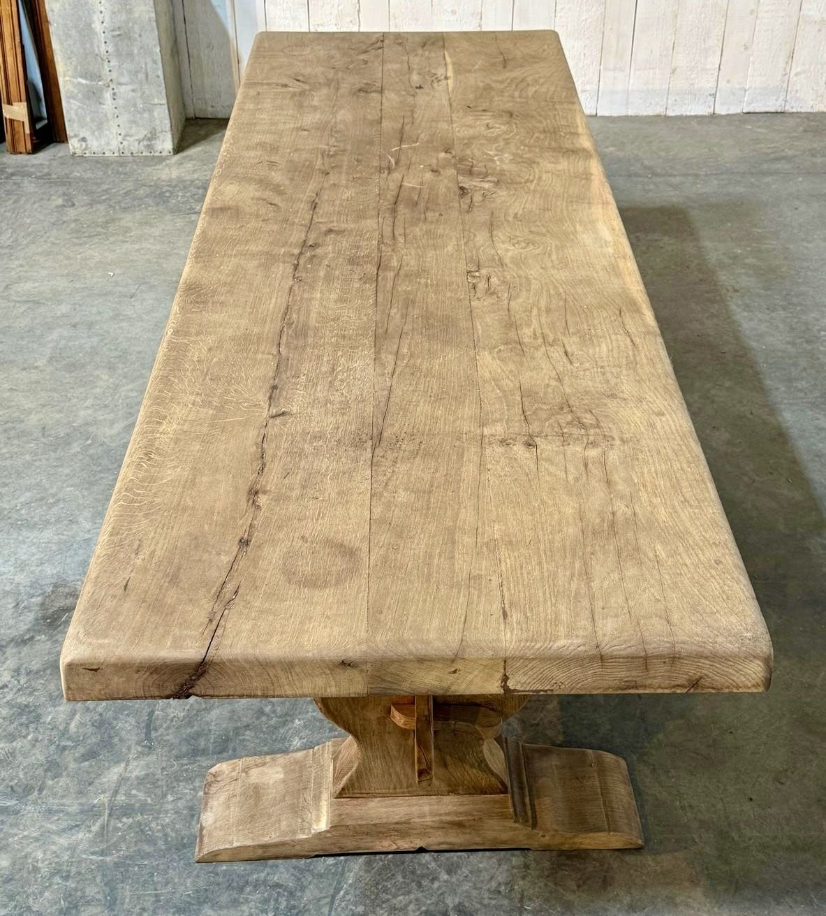 photo buy Superior Large French Oak Farmhouse Dining Table