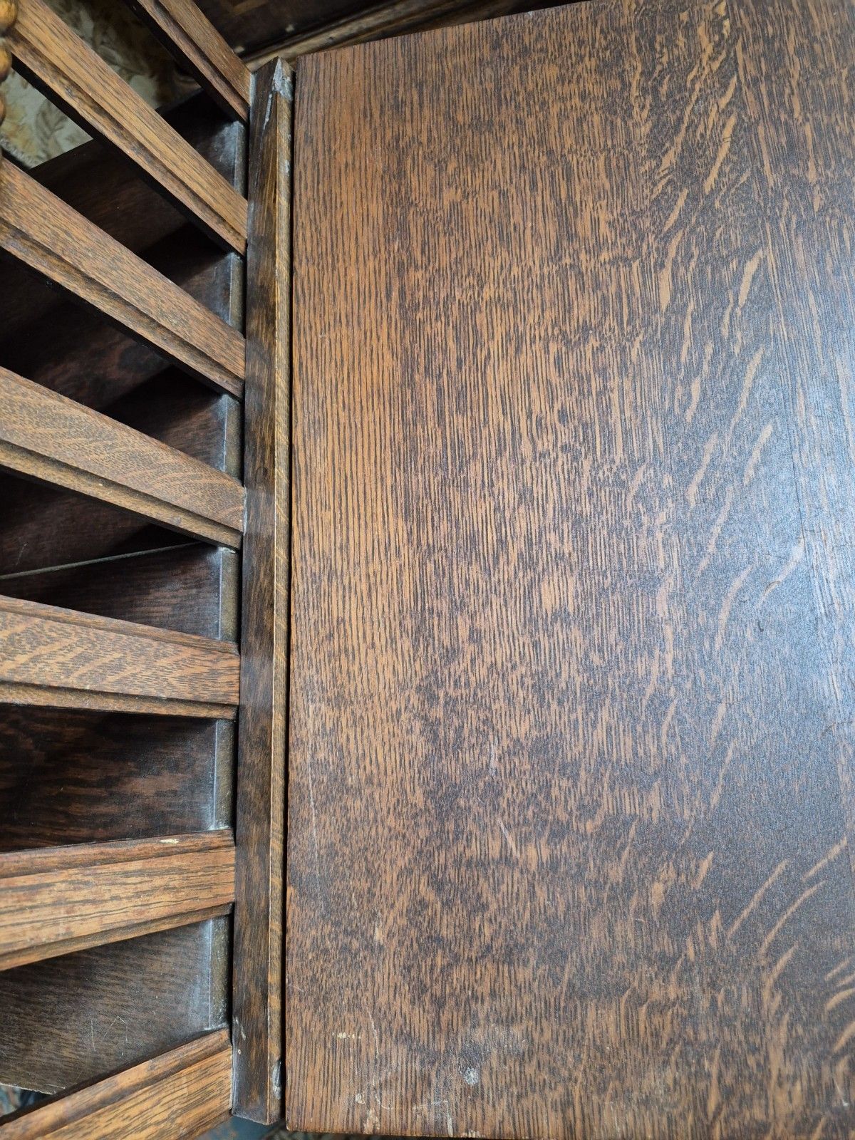 Epic Revolving Vintage Edwardian Oak Library Bookcase With Folding Reading Stand photo buy
