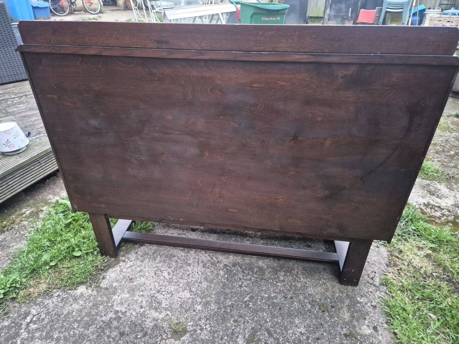 Gorgeous Antique Oak Sideboard With 2 Drawers And 2 Cupboards photo vintage
